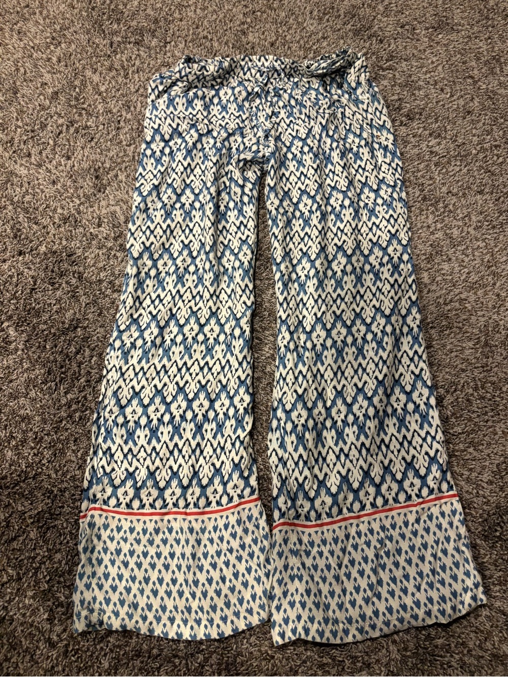 Women’s Beach Lunch Lounge Printed Wide-Leg Pants